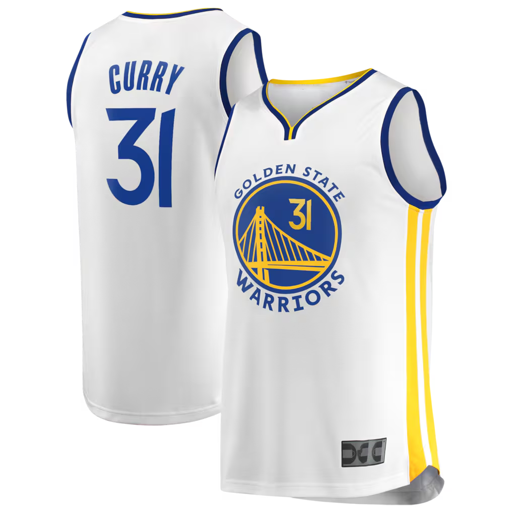 Edoa G.State Warriors #31 Seth Curry White Fast Break Replica Player Jerseys - Association Edition