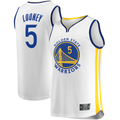 Edoa G.State Warriors #5 Kevon Looney White Fast Break Player Replica Jerseys - Association Edition