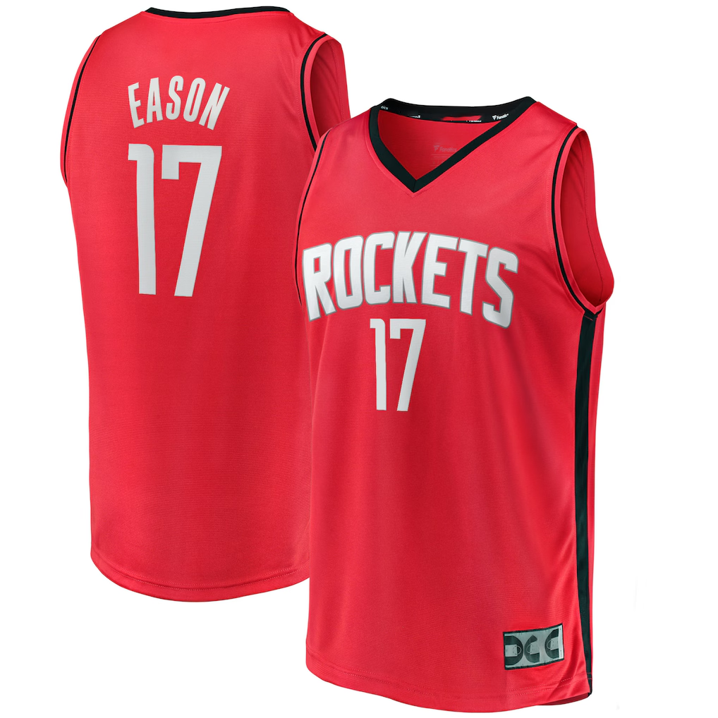 Edoa H.Rockets #17 Tari Eason Red Fast Break Replica Player Stitched Jerseys-Icon Edition