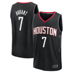Edoa H.Rockets #7 Kevin Durant Black Fast Break Replica Player Stitched Jerseys-Statement Edition