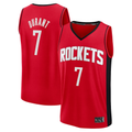 Edoa H.Rockets #7 Kevin Durant Red Fast Break Replica Player Stitched Jerseys-Icon Edition