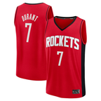 Edoa H.Rockets #7 Kevin Durant Red Fast Break Replica Player Stitched Jerseys-Icon Edition