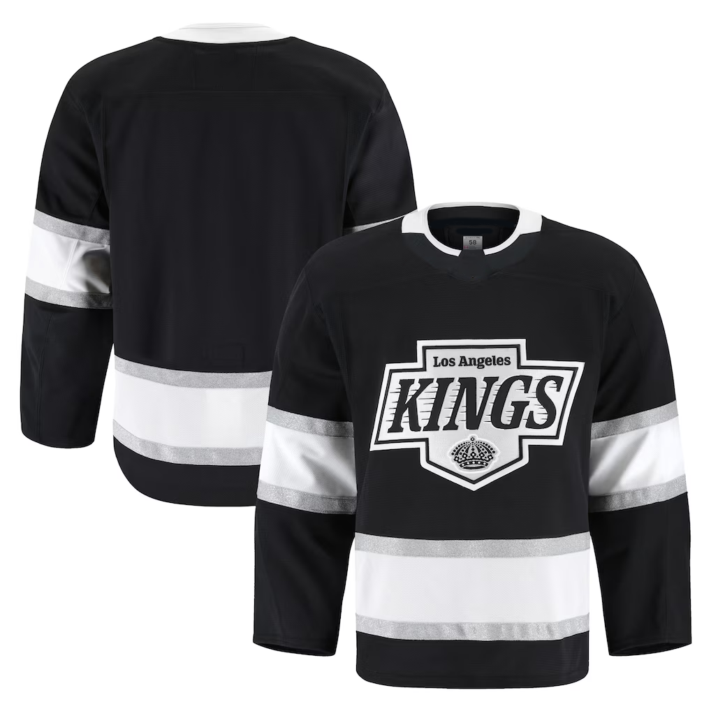Gdoa LA.Kings Black Home Authentic Pro Jerseys