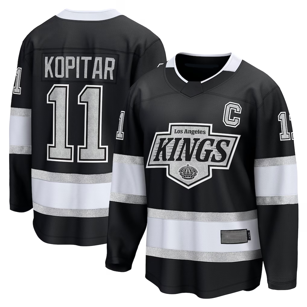 Gdoa LA.Kings #11 Anze Kopitar Black Home Premier Breakaway Player Jerseys
