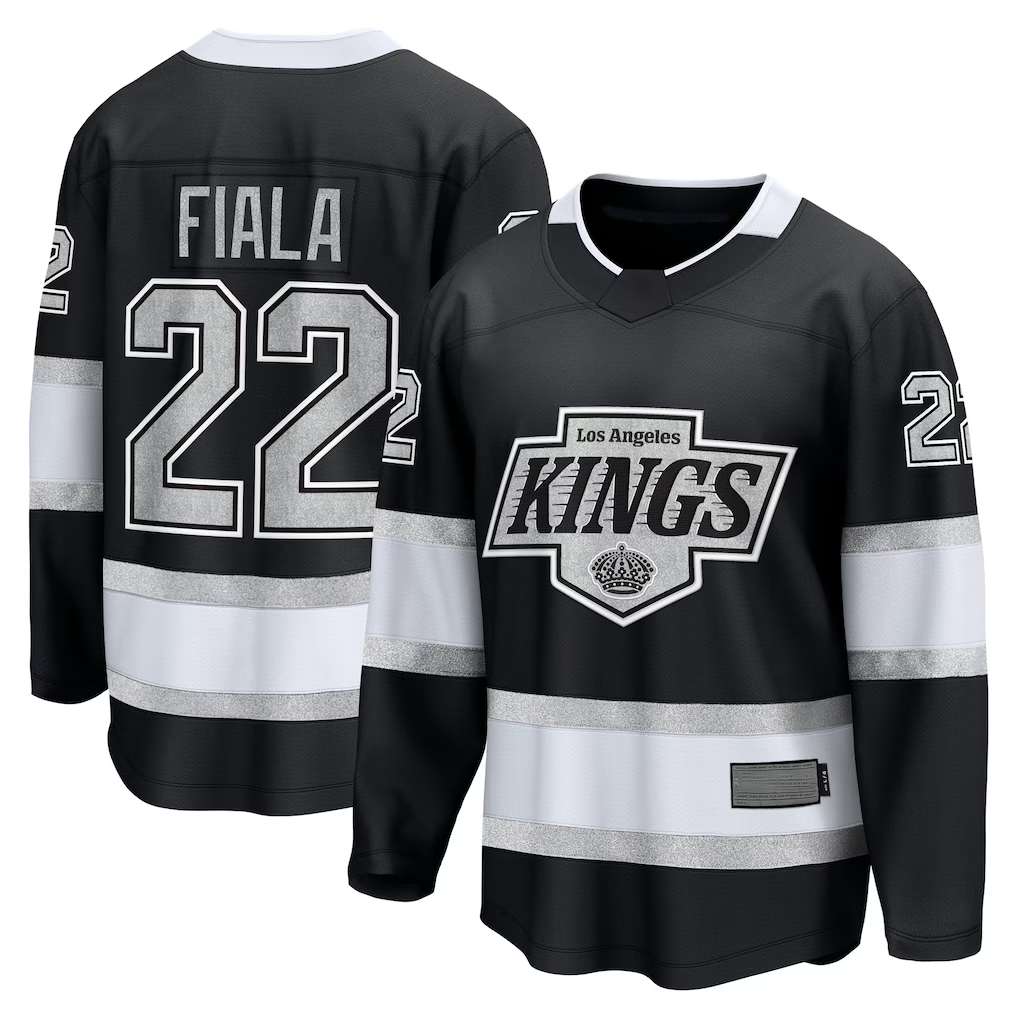 Gdoa LA.Kings #22 Kevin Fiala Black Home Breakaway Jerseys
