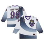 Gdoa LA.Kings #99 Wayne Gretzky Mitchell & Ness White 1995-96 Power Play Jerseys
