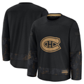 Gdoa M.Canadiens Black 2024 Military Appreciation Practice Jerseys