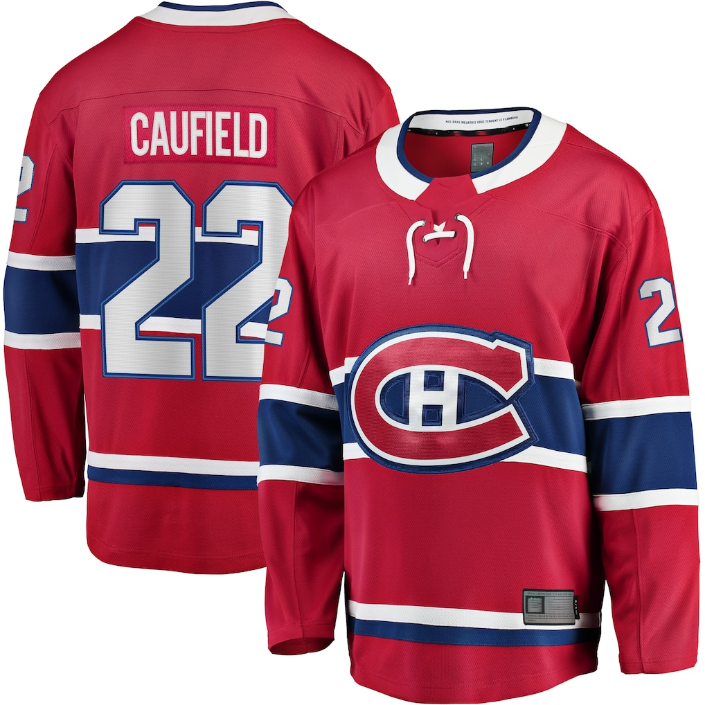 Gdoa M.Canadiens #22 Cole Caufield Red Home Breakaway Replica Jerseys