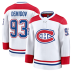 Gdoa M.Canadiens #93 Ivan Demidov White Away Premium Jerseys