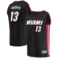 Edoa M.Heat #13 Bam Adebayo Black Fast Break Replica Player Jerseys - Icon Edition