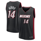 Edoa M.Heat #14 Tyler Herro Black Fast Break Replica Player Jerseys - Icon Edition