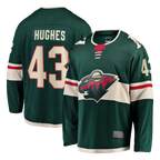 Gdoa M.Wild #43 Quinn Hughes Green Home Breakaway Jerseys
