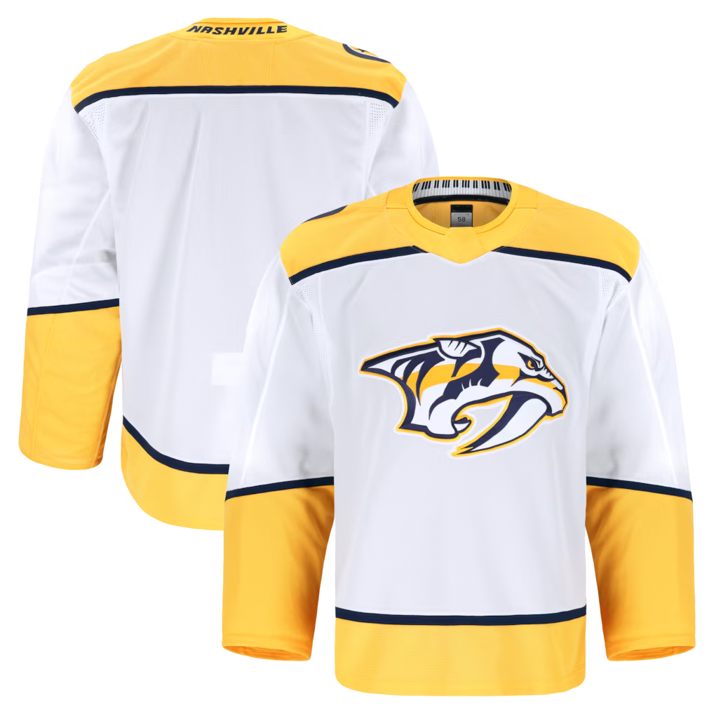 Gdoa N.Predators White Away Authentic Pro Jerseys