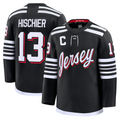 Gdoa N.Jersey Devils #13 Nico Hischier Black Alternate Premium Jerseys