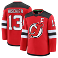 Gdoa N.Jersey Devils #13 Nico Hischier Red Home Premium Jerseys