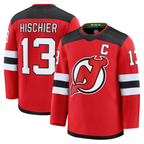 Gdoa N.Jersey Devils #13 Nico Hischier Red Home Premium Jerseys