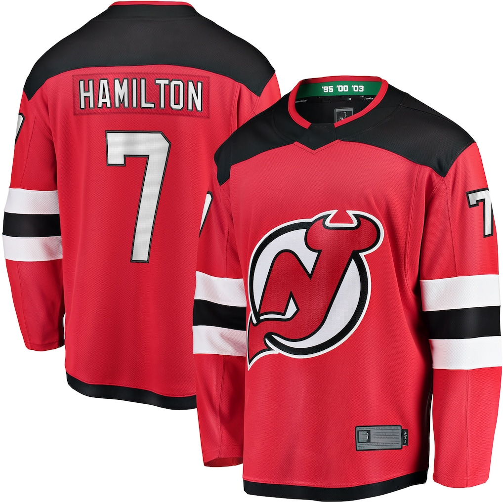 Gdoa N.Jersey Devils #7 Dougie Hamilton Red Breakaway Player Jerseys