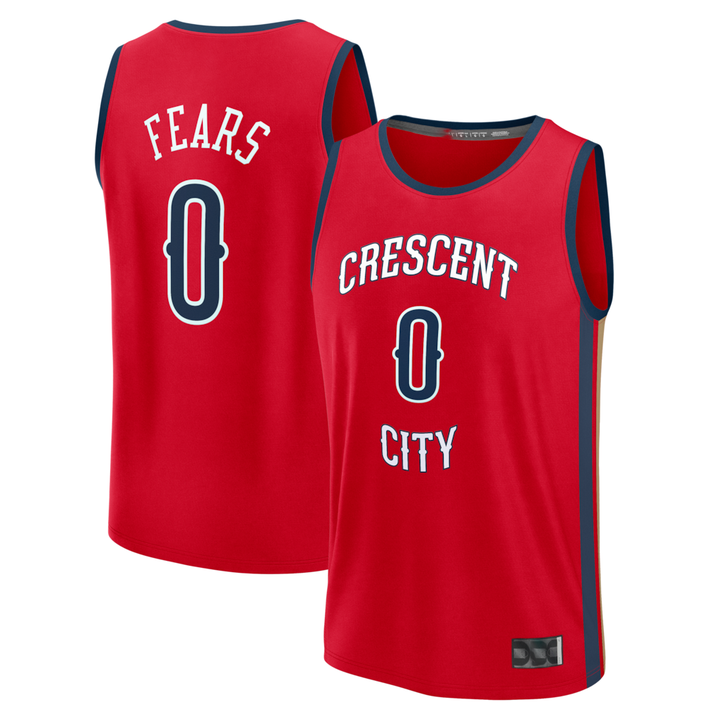 Edoa NO.Pelicans #0 Jeremiah Fears Red Fast Break Replica Player Stitched Jerseys- Statement Edition