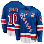 Gdoa NY.Rangers #10 JT Miller Blue Home Captain's Patch Breakaway Jerseys