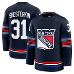 Gdoa NY.Rangers #31 Igor Shesterkin Navy Alternate Premier Player Jerseys