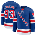 Gdoa NY.Rangers #93 Mika Zibanejad Blue Home Premium Jerseys