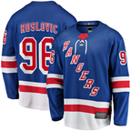 Gdoa NY.Rangers #96 Jack Roslovic Blue Home Premier Breakaway Jerseys