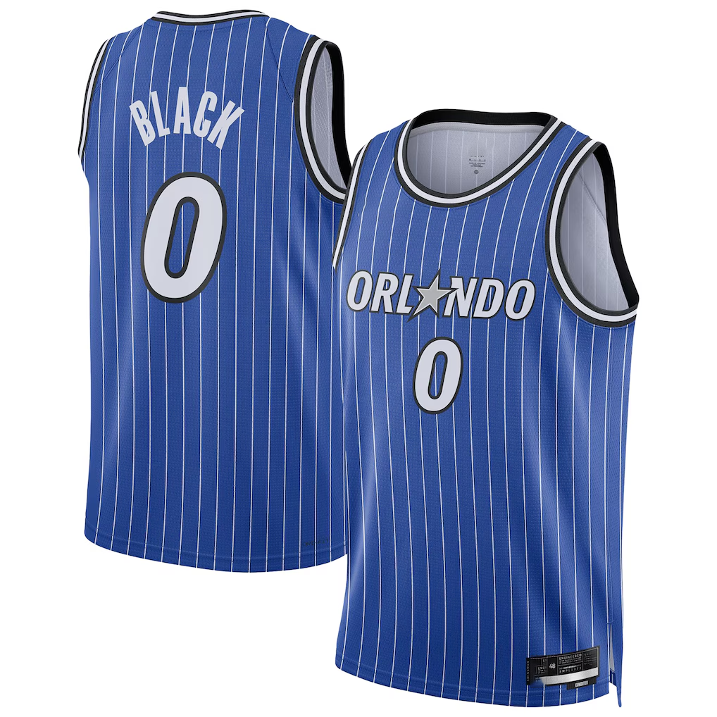 Edoa O.Magic #0 Anthony Black Blue Swingman Player Jerseys - Icon Edition
