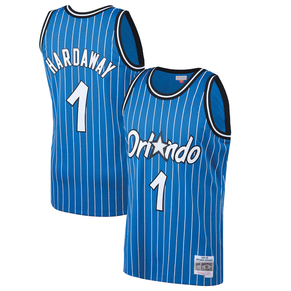 Edoa O.Magic #1 Penny Hardaway Mitchell & Ness Blue 199495 Hardwood Classics Swingman Jerseys