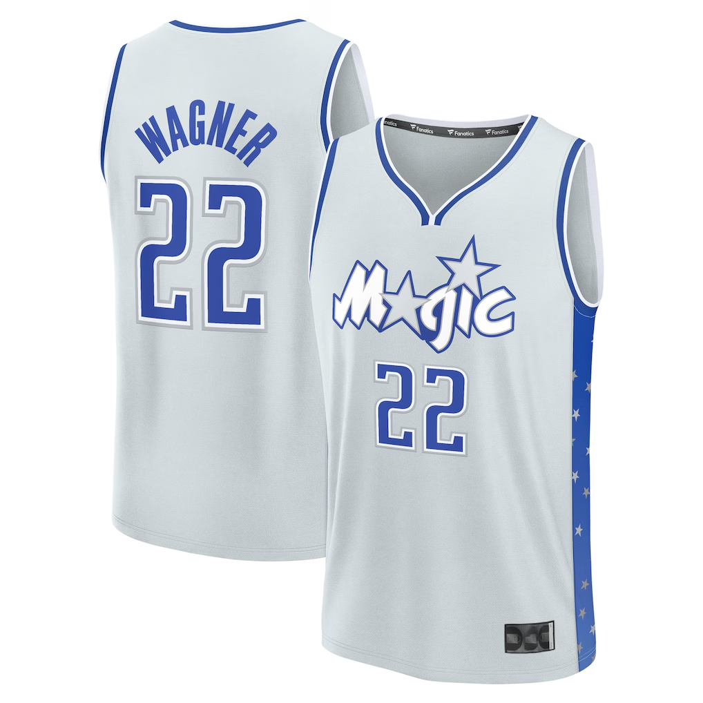 Edoa O.Magic #22 Franz Wagner  Silver 2025-26 City Edition Fast Break Jerseys