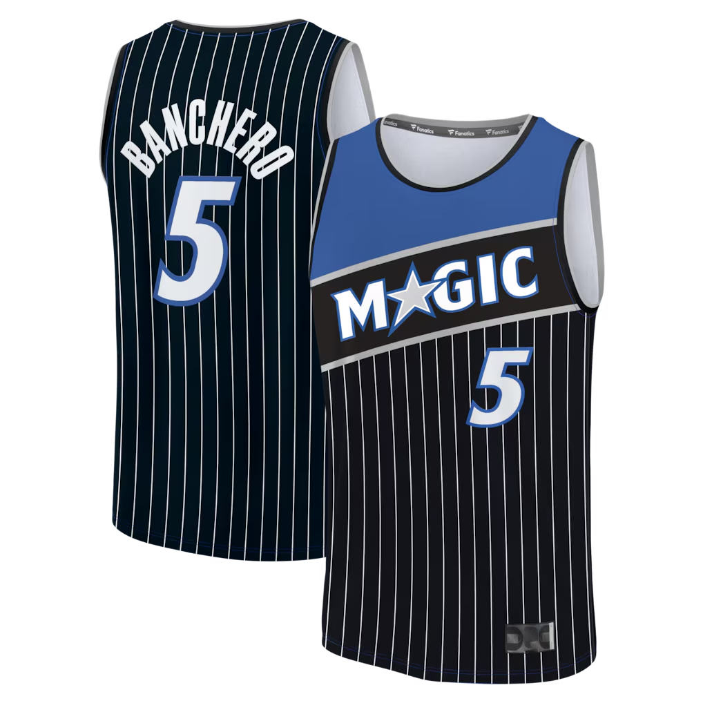 Edoa O.Magic #5 Paolo Banchero Black Fast Break Jerseys - Statement Edition