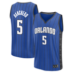 Edoa O.Magic #5 Paolo Banchero  Blue Fast Break Replica Player Jerseys - Statement Edition