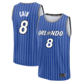 Edoa O.Magic #8 Jamal Cain Blue Fast Break Jerseys - Icon Edition