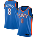 Edoa OC.Thunder #8 Jalen Williams Blue Swingman Stitched Jerseys - Icon Edition