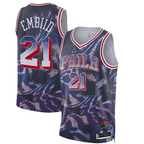 Edoa P.76ers #21 Joel Embiid Navy 2025 Select Series Swingman Player Jerseys