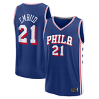 Edoa P.76ers #21 Joel Embiid  Royal Fast Break Replica Jerseys - Icon Edition