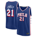 Edoa P.76ers #21 Joel Embiid  White Fast Break Replica Jerseys - Association Edition