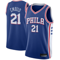 Edoa P.76ers #21 Joel Embiid Royal Swingman Jerseys - Icon Edition