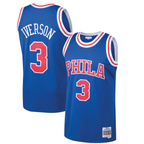 Edoa P.76ers #3 Allen Iverson Mitchell & Ness Royal 199697 Hardwood Classics Swingman Jerseys