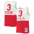 Edoa P.76ers #3 Allen Iverson Mitchell & Ness White 2003-2004 Hardwood Classics Swingman Jerseys