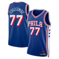 Edoa P.76ers #77 V. J. Edgecombe Royal 2025 Draft First Round Pick Swingman Jerseys - Icon Edition