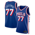 Edoa P.76ers #77 V. J. Edgecombe Royal 2025 Draft First Round Pick Swingman Jerseys - Icon Edition