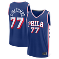 Edoa P.76ers #77 VJ Edgecombe  Royal Fast Break Jerseys - Icon Edition