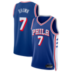 Edoa P.76ers #7 Royal Swingman Jerseys - Icon Edition