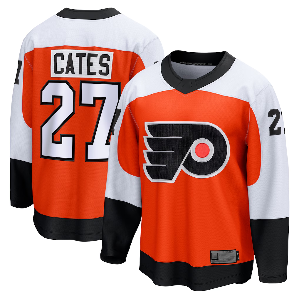 Gdoa P.Flyers #27 Noah Cates Orange Home Breakaway Jerseys