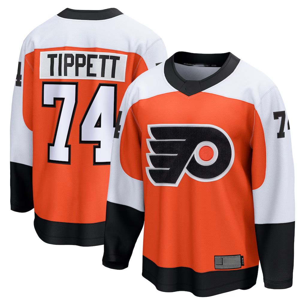 Gdoa P.Flyers #74 Owen Tippett Orange Home Breakaway Jerseys