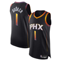 Edoa P.Suns #1 Devin Booker Black Authentic Player Jerseys - Statement Edition
