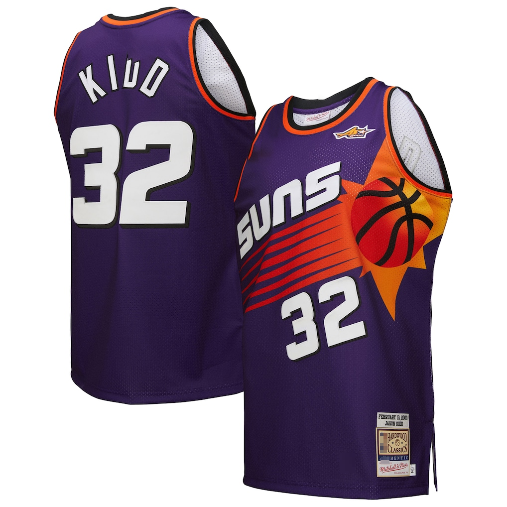 Edoa P.Sunss #32 Jason Kidd Mitchell & Ness Purple 2000 All-Star Game Authentic Jerseys