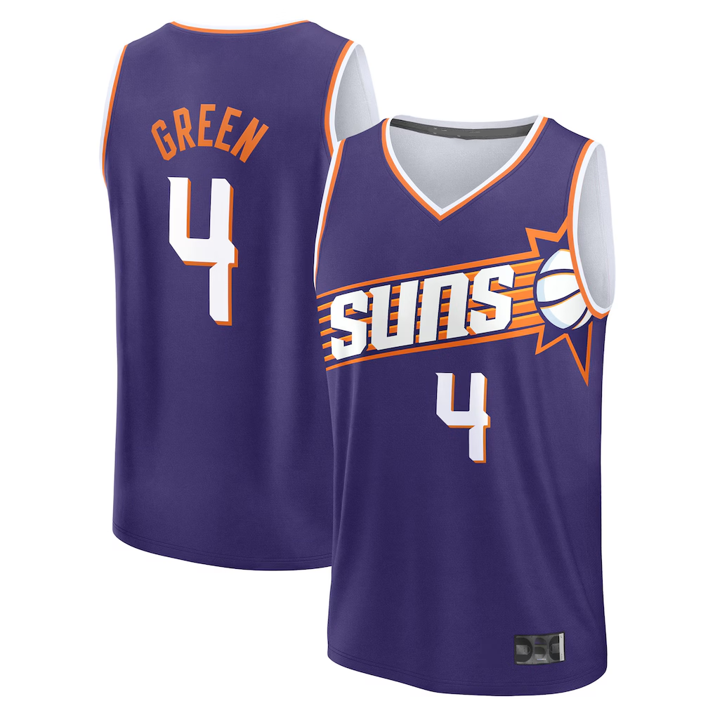 Edoa P.Sunss #4 Jalen Green Fanatics Purple Fast Break Replica Jerseys - Icon Edition