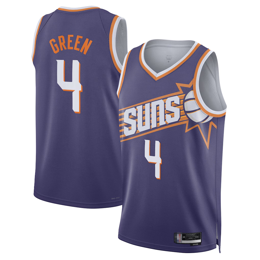 Edoa P.Sunss #4 Jalen Green Purple Swingman Jerseys - Icon Edition