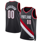 Edoa PT.Blazers #00 Scoot Henderson Black 2023 NBA Draft Swingman Jerseys - Icon Edition